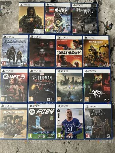 Диски/ігри до Ps5/Пс5 - ufc, Fifa, fc, mk, Mirage, gow, ac, Hogwarts - VDALA.PRO