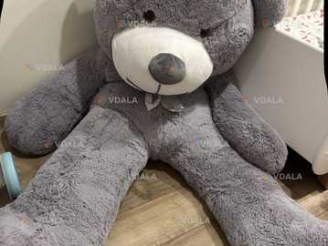М'яка іграшка - плюшевий ведмедик. 2 метри. Сірий колір. М'яка іграшка - плюшевий ведмедик. 2 метри. Сірий колір. - VDALA.PRO