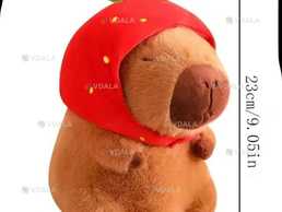 М’яка іграшка Капібара полуниця, 23см. Дуже м'яка, якісна і - VDALA.PRO