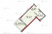Квартира с террасой Аркадия Каманина Литературная 0631886782 - VDALA.PRO - 5