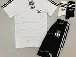 Комплект Adidas Футболка Шорти дві пари шкарпеток Адидас. - VDALA.PRO