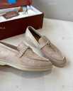 Женские бежевые лоферы Loro Piana Summer Walk лофери Лоро Пиана Пиано - VDALA.PRO - 3