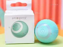 Интерактивная игрушка-вращающийся мячик для котов и маленьких собак - VDALA.PRO