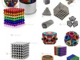 Нео куб Neocub Неокуб магнитный конструктор головоломка никель цветной - VDALA.PRO