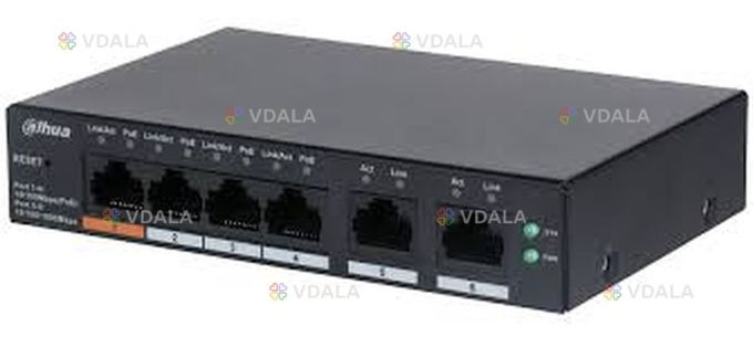 Комутатор 4 канали PoE Dahua Dh-cs4006-4et-60 - VDALA.PRO