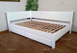 Угловая деревянная кровать Шанталь - VDALA.PRO