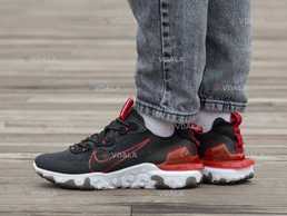 Мужские кроссовки Nike React Vision Black&Red. Размеры 40-45 - VDALA.PRO