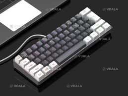 Клавиатура 60% с rgb подсветкой, для игр и работы, без дефектов. Клавиатура 60% с rgb подсветкой, для игр и работы, без дефектов. - VDALA.PRO