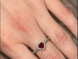 Каблучка оригінал pandora сердечко - VDALA.PRO