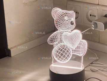 Нічник 3D ведмідь - VDALA.PRO