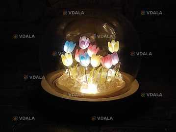 Декоративний нічник Тюльпан / Зроби сам / Набір для творчості - VDALA.PRO