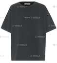 Футболка Acne Studios Logo cotton jersey T-shirt Slate Grey - VDALA.PRO - 4