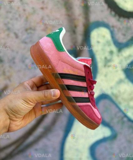 Женские кроссовки Adidas x Gucci Gazelle Light Pink - VDALA.PRO