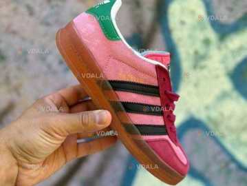 Женские кроссовки Adidas x Gucci Gazelle Light Pink - VDALA.PRO