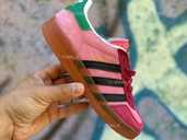 Женские кроссовки Adidas x Gucci Gazelle Light Pink - VDALA.PRO