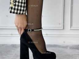 Женские высокие туфли с ремешком - VDALA.PRO