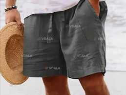 Шорти чоловічі льон лянные шорты летние легкие мужские xxl xxxl - VDALA.PRO