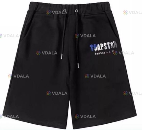 Мужские спортивные шорты Trapstar Logo черные серые трепстар новинка - VDALA.PRO